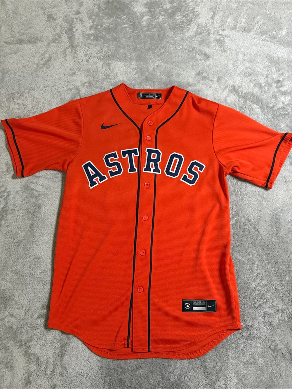 Nike Orange Astros #30 Tucker Jersey